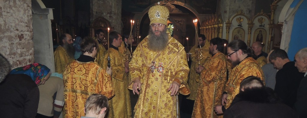 Новогодний молебен в Покровском кафедральном соборе.