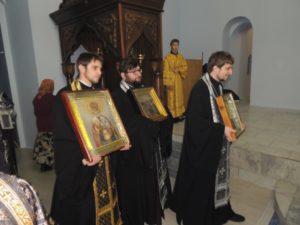 Вечерня с чином прощения в Покровском кафедральном соборе г. Урюпинска