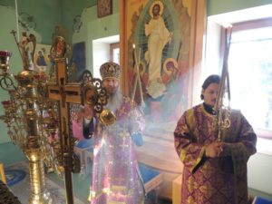 В Гусевском женском монастыре, Ольховского района почтили память почившего духовника обители схиархимандрита Димитрия (Захарич).
