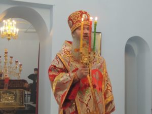 Чин освящения святых антиминсов и Божественную литургию в Покровском кафедральном соборе г. Урюпинска