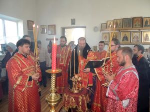 Служение епископа Елисея в канун дня памяти Вмч. Георгия Победоносца