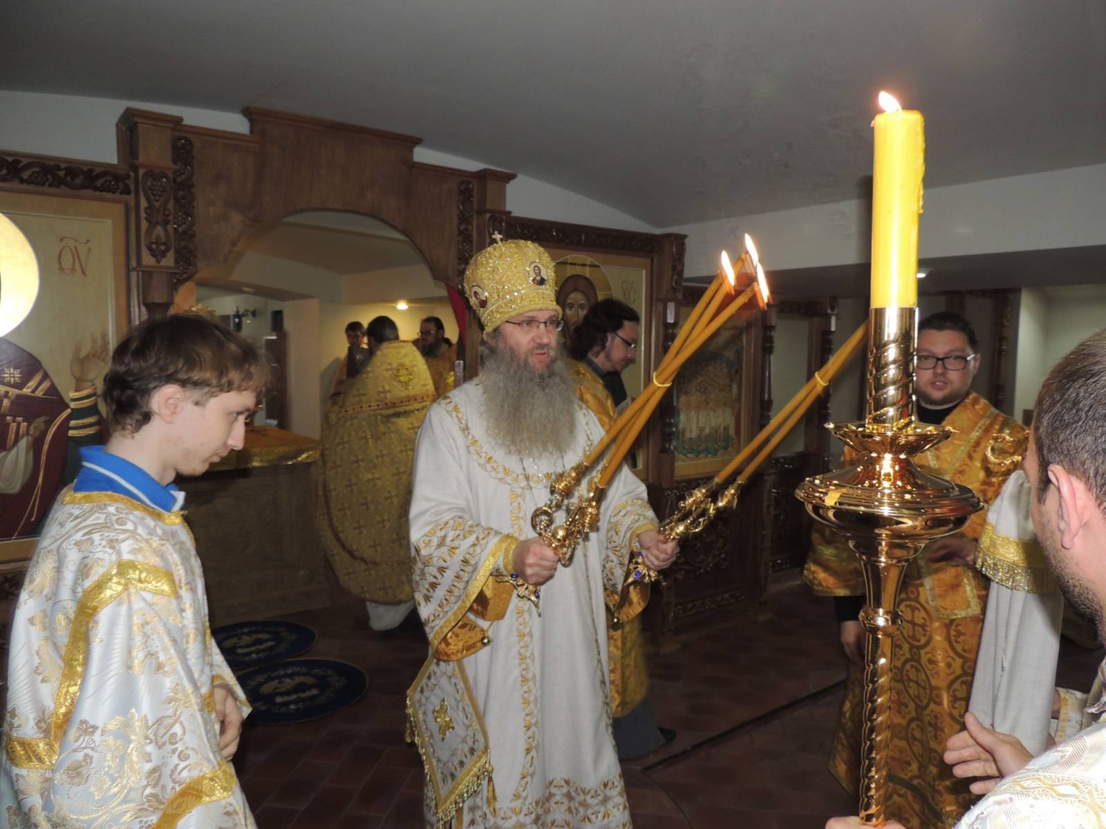 Служение епископа Елисея в день памяти свт. Феофана, Затворника еп. Вышенского.
