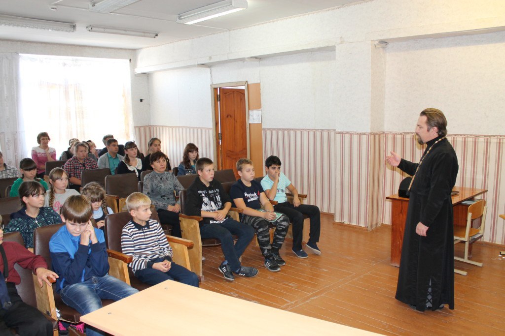 Встреча с учащимися и педагогами Калачёвской средней школы.