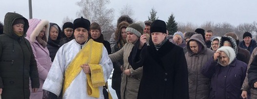 Отпевание и погребение певчего Покровского собора, Максина Михаила Михайловича.