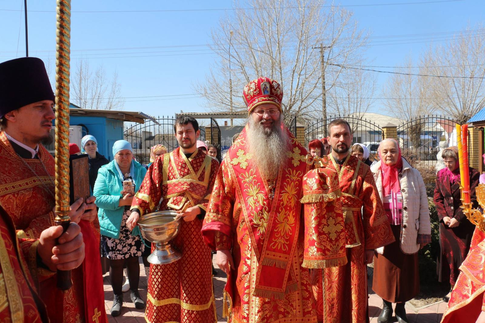 Божественная литургия в храме Казанской иконы Божией Матери в г. Михайловке.