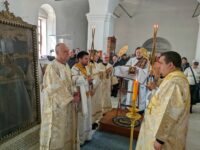 Великая суббота. Вечерня в соединении с Литургией свт. Василия Великого в кафедральном соборе Покрова Пресвятой Богородицы г. Урюпинск