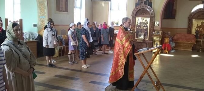 Молебен перед началом экзаменов.